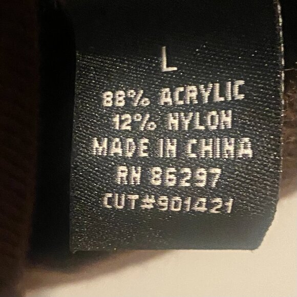 😊BCBG Maxazria Brown Sweater Coat Drawstring Gold Zipper Pockets Mid-thigh Sz L - Picture 13 of 14